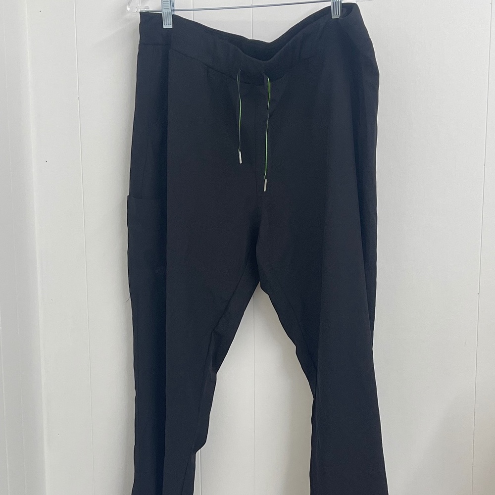 Meraki Sport Women’s XL Gray Scrub Pants Elastic Waist Drawstring Pockets